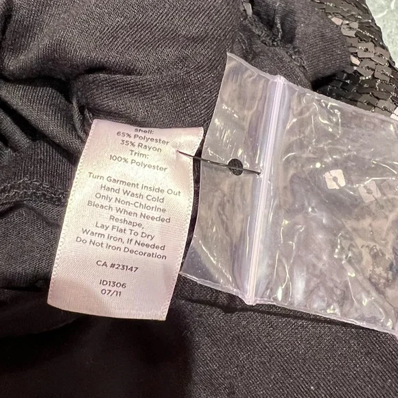 Talbots Sequin Top Cowl Neck Size Large Petite Holiday Party NWT - Picture 6 of 8